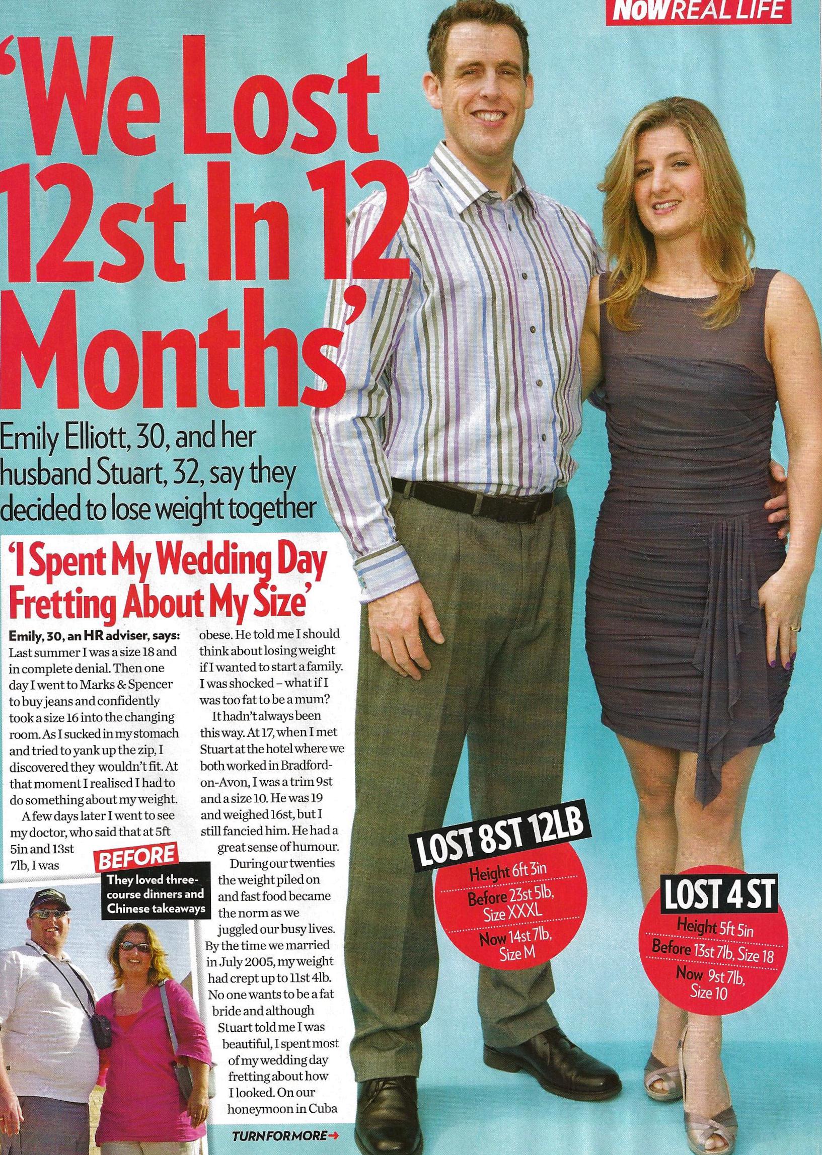 Couple share their incredible weight loss story with Now magazine - Talk to The Press photo